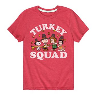 Boys 8-20 Peanuts Turkey Squad Graphic Tee