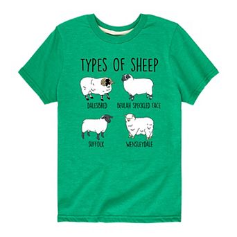 Boys 8-20 Types Of Sheep Graphic Tee