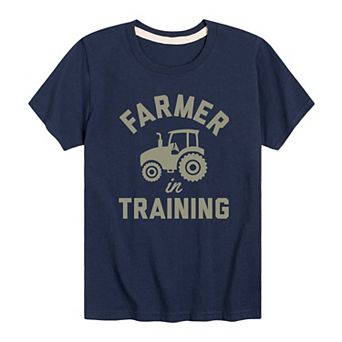 Boys 8-20 Farmer In Training Tractor Graphic Tee