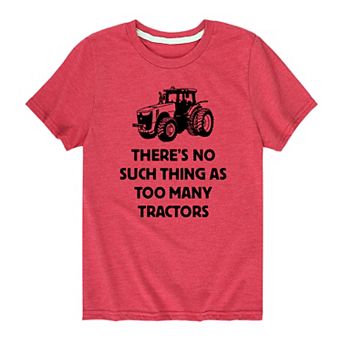 Boys 8-20 Too Many Tractors Graphic Tee