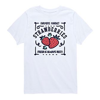 Boys 8-20 Farmers Market Strawberries Graphic Tee
