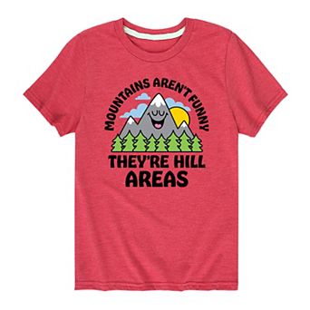 Boys 8-20 Mountains Aren't Funny Graphic Tee