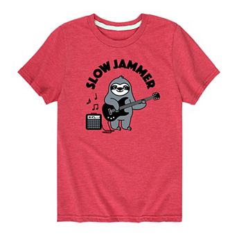 Boys 8-20 Slow Jammer Sloth Guitar Graphic Tee