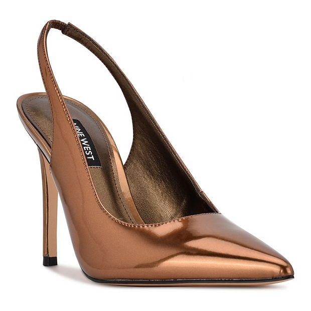 Nine west bronze heels online