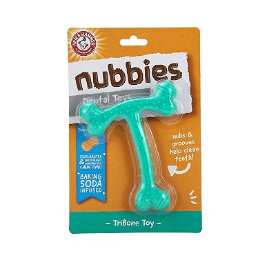 Arm & Hammer: Nubbies TriBone Chew Toy for Dogs Peanut Butter