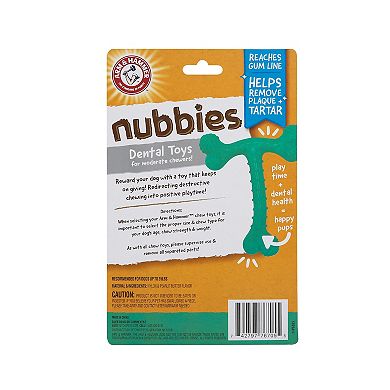 Arm & Hammer: Nubbies TriBone Chew Toy for Dogs Peanut Butter