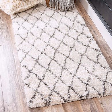 Unique Loom Trellis Rabat Shag Rug