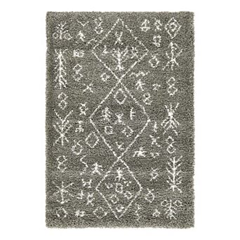 Unique Loom Tribal Rabat Shag Rug