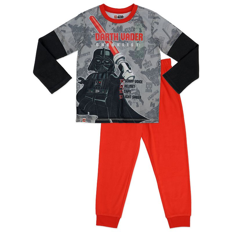Boys 4-12 Lego Star Wars Darth Vader Checklist 2-Piece Pajama Set, Boys, S
