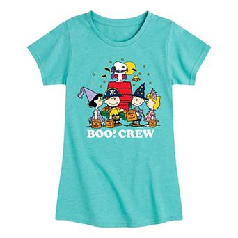 Girls 7-16 Peanuts Halloween Boo Crew T ee