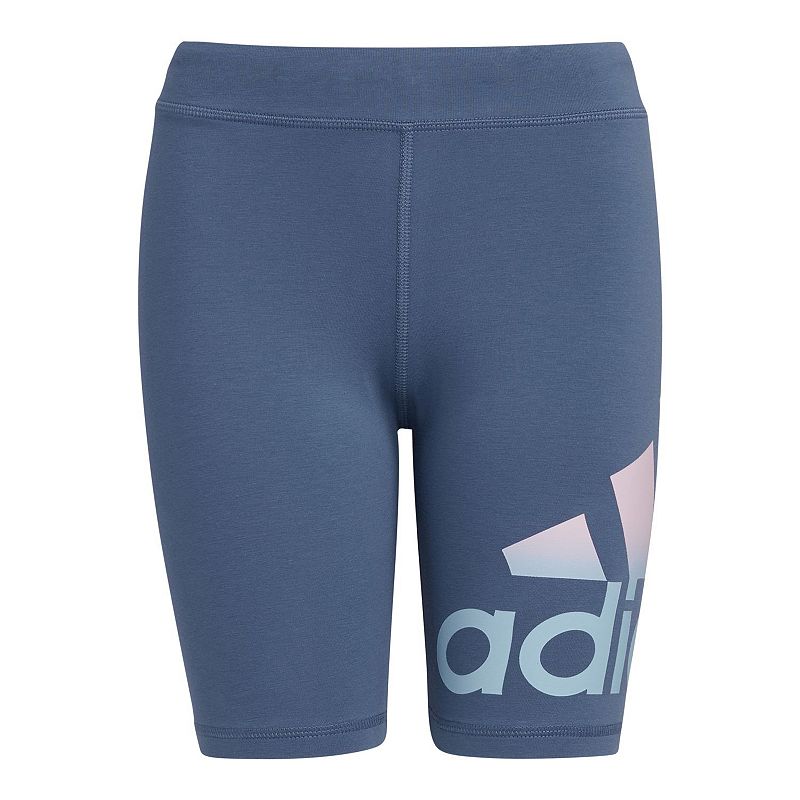 Girls 7-16 adidas Graphic Bike Shorts, Girls, Size: Small PLUS, Med Blue