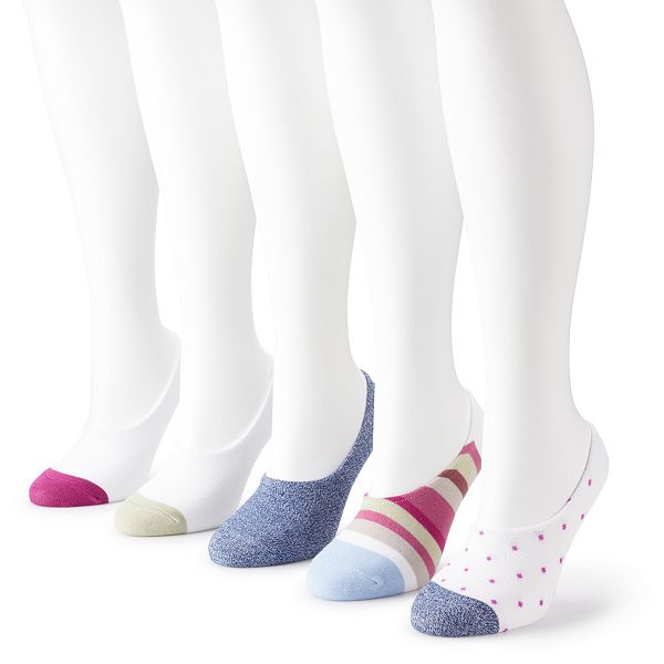 Womens Sonoma Goods For Life® 5-Pack No-Show Socks - Colorblock