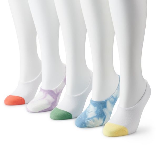 Womens Sonoma Goods For Life® 5-Pack No-Show Socks - Tie Dye