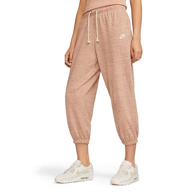 Nike Sportswear Women's Gray Cotton Logo Gym Vintage Capri Sweatpants Size  1X