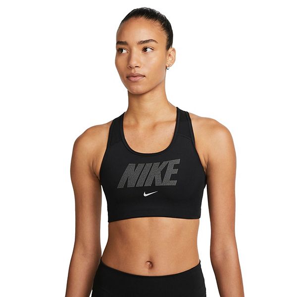 Nike DriFIT Swoosh MediumSupport Metallic Graphic Sports Bra