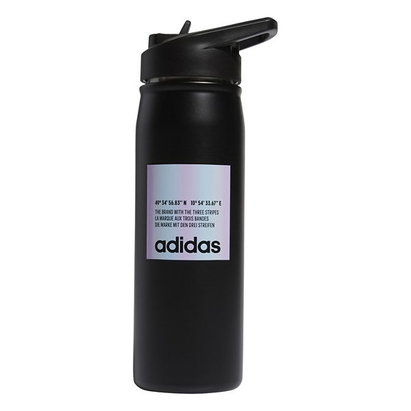 adidas 20oz. Stainless Steel Water Bottle with Straw