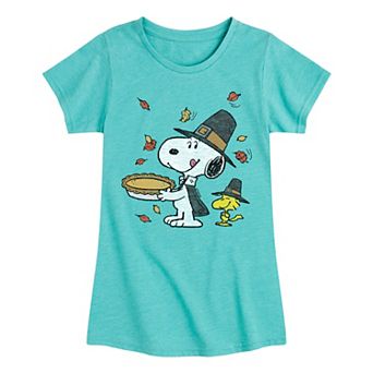 Girls 7-16 Peanuts Thanksgiving Pie Graphic Tee