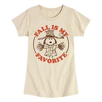 Girls 7-16 Peanuts Fall Scarecrow Graphic Tee