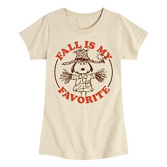 Girls 7-16 Peanuts Fall Scarecrow Graphic Tee