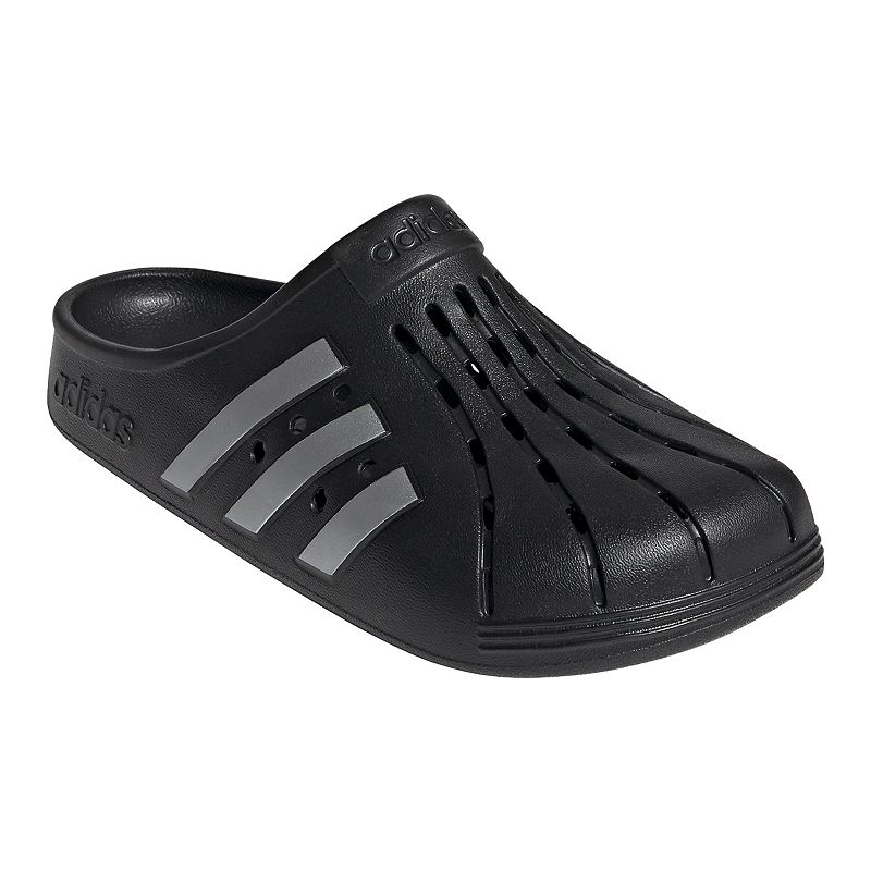 adidas Adilette Womens Clogs, Size: M5W6, Black