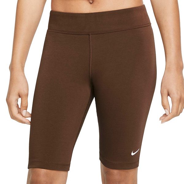 nike brown biker shorts