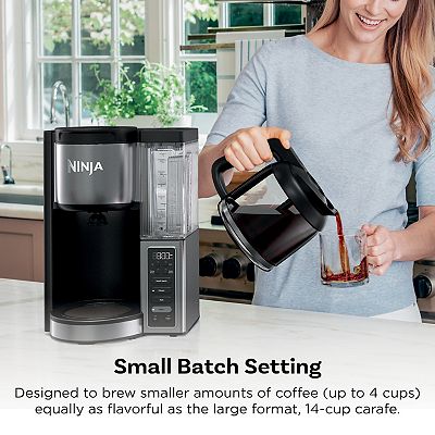 Ninja - Fresh Brew 14-Cup Programmable Coffee Maker - Stainless Steel
