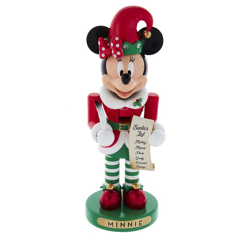Disneys Minnie The Elf Nutcracker Christmas Table Decor, Multicolor, 10