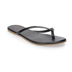 Kohls black flip flops online