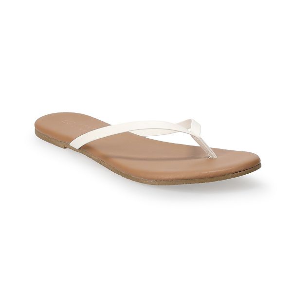 LC Lauren Conrad Honey Flip Flops ONLY $7.99 at Kohl's - Daily