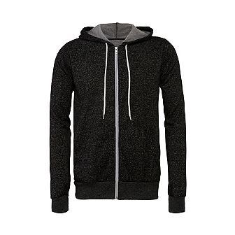Canvas Unixex Zip-up Polycotton Fleece Hooded Sweatshirt / Hoodie