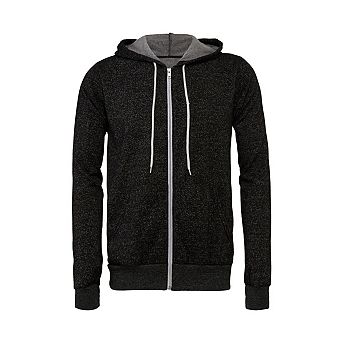 Canvas Unixex Zip-up Polycotton Fleece Hooded Sweatshirt / Hoodie