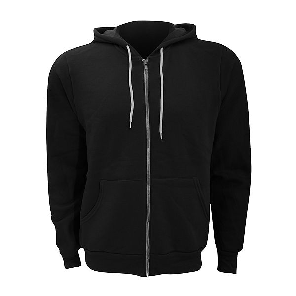 Canvas Unixex Zip-up Polycotton Fleece Hooded Sweatshirt / Hoodie