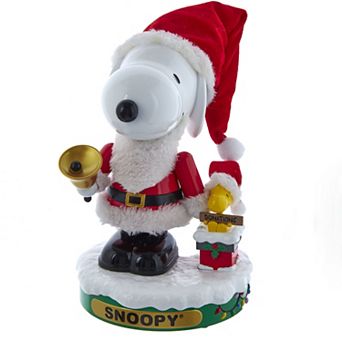 Peanuts Snoopy & Woodstock Musical Santa Nutcracker Table Decor