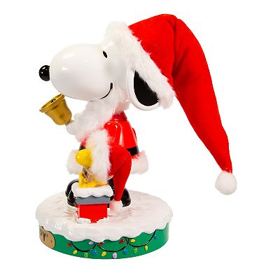 Peanuts Snoopy & Woodstock Musical Santa Nutcracker Table Decor