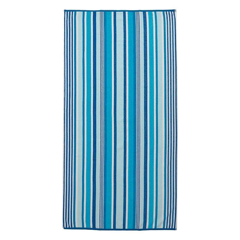 The Big One Core Stripe Standard Woven Beach Towel, Blue, 34X64