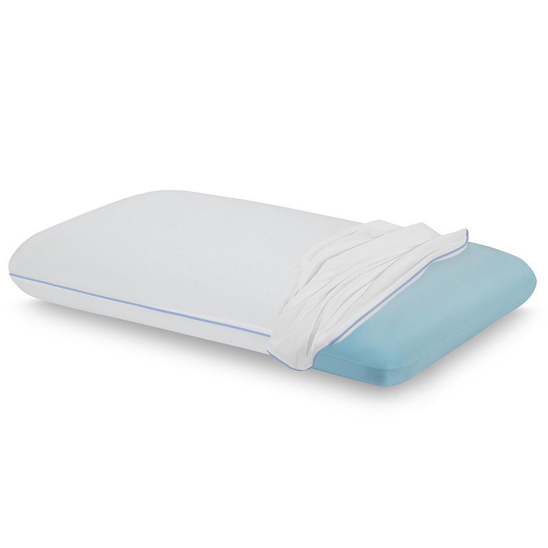 Dream Serenity Cool Sleep Memory Foam Jumbo Pillow, White