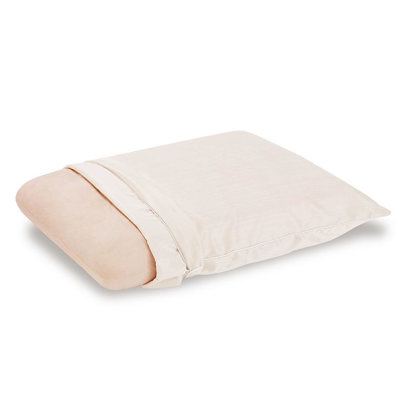 Dream Serenity Copper RX Memory Foam Jumbo Pillow, White