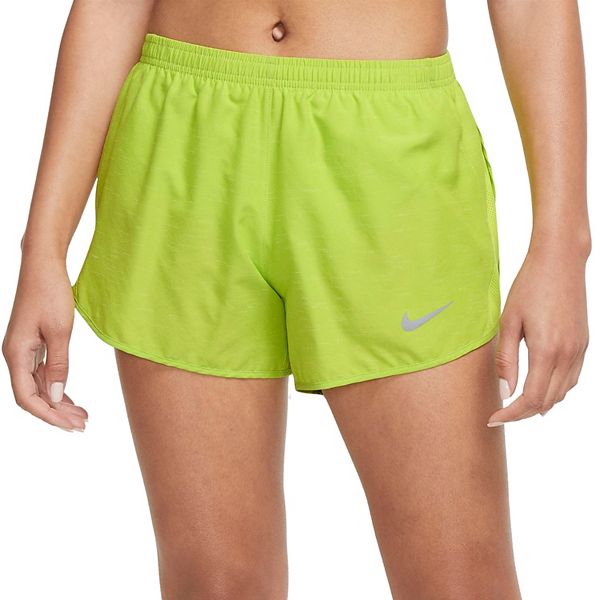 NEW Nike Women's Tempo Modern Embossed 3 WHITE Running Shorts