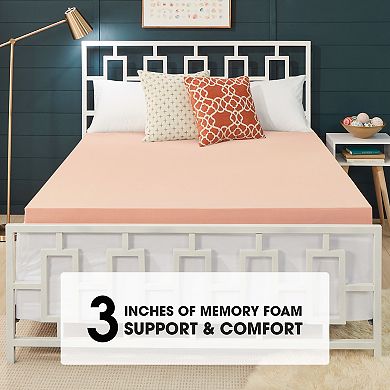 Dream Serenity Copper RX 3" Memory Foam Mattress Topper