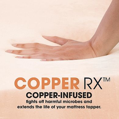 Dream Serenity Copper RX 3" Memory Foam Mattress Topper