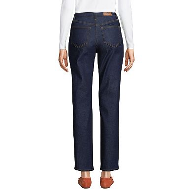 Women's Lands' End Recover High Rise Straight-Leg Ankle Jeans