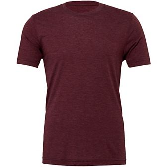 Canvas Mens Triblend Crew Neck Plain Short Sleeve T-Shirt