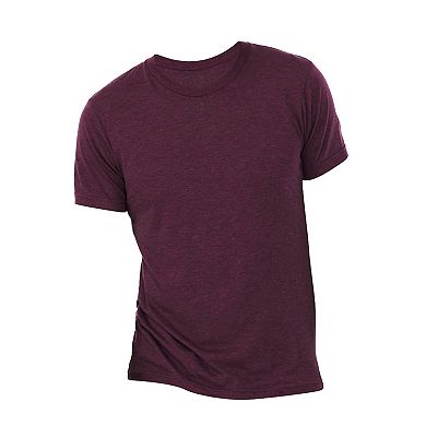 Canvas Mens Triblend Crew Neck Plain Short Sleeve T-Shirt