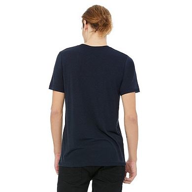 Canvas Mens Triblend Crew Neck Plain Short Sleeve T-Shirt
