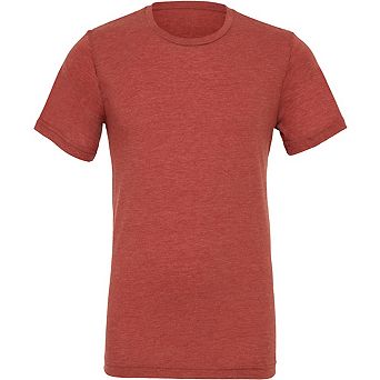 Canvas Mens Triblend Crew Neck Plain Short Sleeve T-Shirt