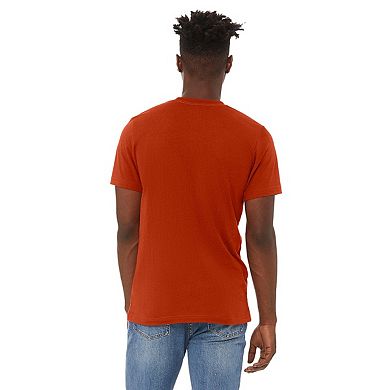 Canvas Mens Triblend Crew Neck Plain Short Sleeve T-Shirt