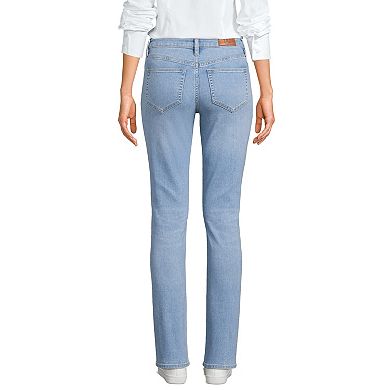 Women's Lands' End Tall Mid-Rise Straight Leg Jeans