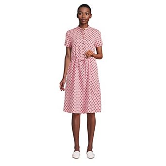 Women's Lands' End Button Front Shirtdress