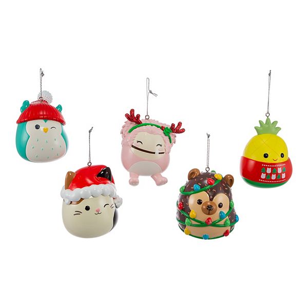 Squishmallows Christmas Ornament 5piece Set
