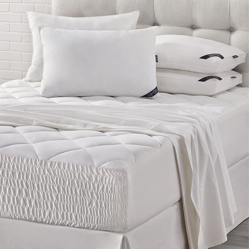 Five Queens Court Royal Fit Mattress Pad, White, Twin